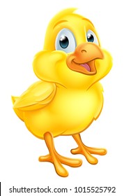 An Easter chick baby chicken cute cartoon character