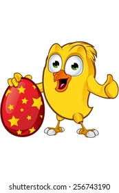 Easter Chick Cartoon Character