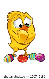 Easter Chick Cartoon Character