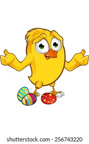 Easter Chick Cartoon Character