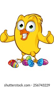 Easter Chick Cartoon Character