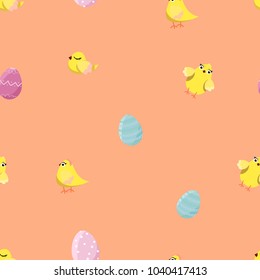 Easter. chick and egg pattern