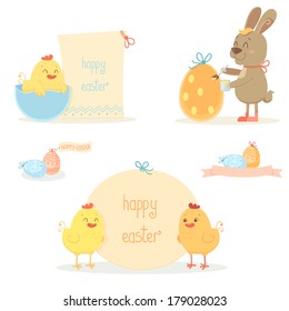 Easter chicken and bunny