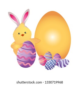 easter chicken cartoon