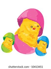 Easter Chicken Crowd