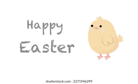 Easter chicken as a festive card