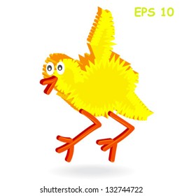easter chicken, isolated on white background vector