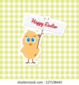 Easter chicken in love
