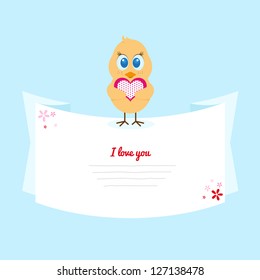 Easter chicken in love