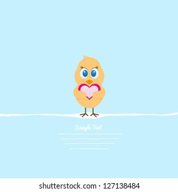 Easter chicken in love