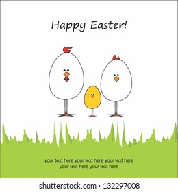 Easter chicks  family