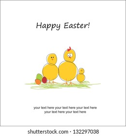 Easter chicks  family