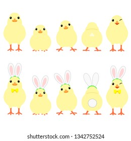 Easter chicks set