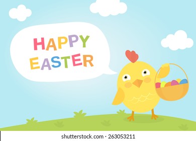 Easter chiken poster