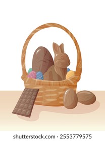 Easter Chocolate Basket - Illustration 