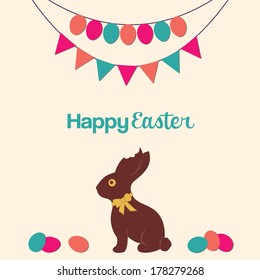 Easter Chocolate Bunny Illustration