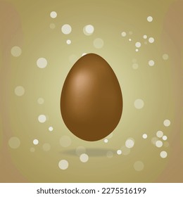 easter chocolate egg.vector illustration for easter