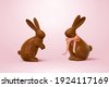 chocolate bunny 3d