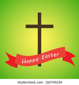 Easter Christian Motive Vector Illustration Stock Vector (Royalty Free ...