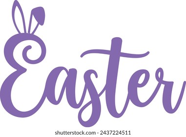 Diseño de la imagen prediseñada de Pascua en el fondo aislado blanco liso transparente para la tarjeta, camisa, sudadera, sudadera, ropa, etiqueta, taza, icono, póster o insignia