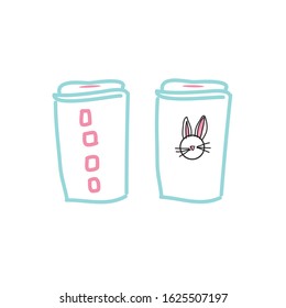 Easter Coffee To Go Illustration