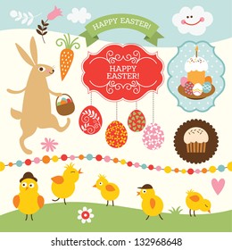 Easter collection, design elements