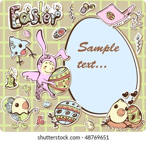 Easter collection (objects easy to edit)