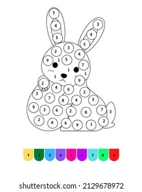 Easter Color by Number Pages