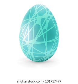Easter color Egg with lines.  + EPS8 vector file