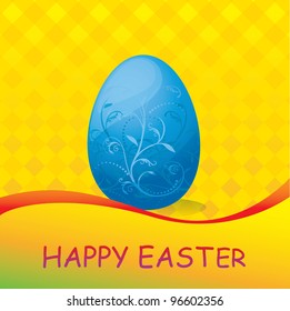 easter color egg on a background