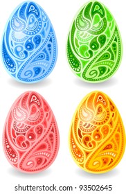 Easter colored eggs