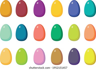 Easter colorful colorful bright eggs bring us joy