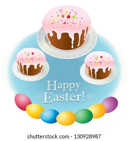easter colorful eggs