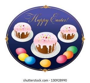 easter colorful eggs