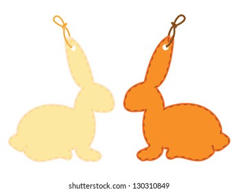 Easter colorful eggs discount sale stickers with Easter bunny