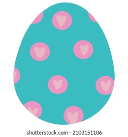 Easter colorful eggs. Vector illustration.