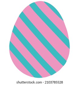 Huevos coloridos de Pascua. Ilustración vectorial.