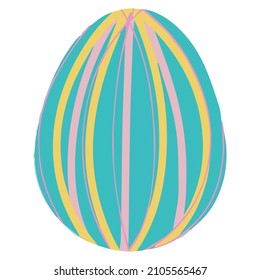 Easter colorful eggs. Vector illustration.