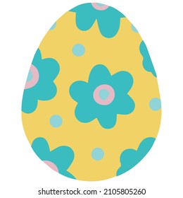Easter colorful eggs. Vector illustration.