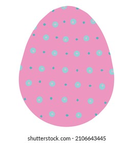Huevos coloridos de Pascua. Ilustración vectorial.