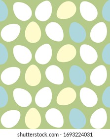 Huevos pintados con colores de Pascua, patrón artístico sin fisuras
