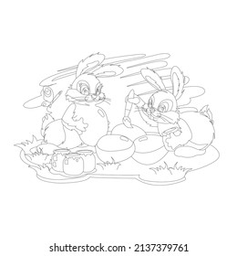 Easter Coloring Book page for children