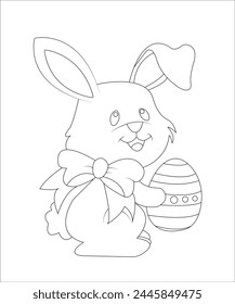 Easter Coloring Book Page for Kids