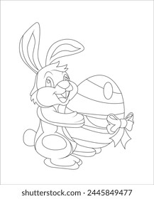 Easter Coloring Book Page for Kids