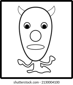 Easter Coloring Books Page Illustration Free Vector