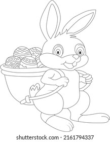 Easter coloring page Easter coloring book page line art for kids