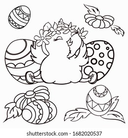 my little pony easter coloring pages