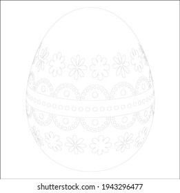 Easter Coloring Page design for Kids! Easter Egg, Easter Activities for Kids. 