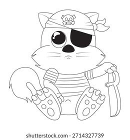 Dibujo para colorear de Pascua con un conejo lindo con huevos decorativos en línea blanca y negra limpia, perfecto para niños y adultos, esta página para colorear imprimible es ideal para actividades de Pascua, colorear 