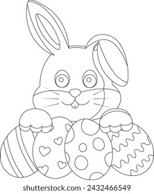 Easter Coloring Page For Kid